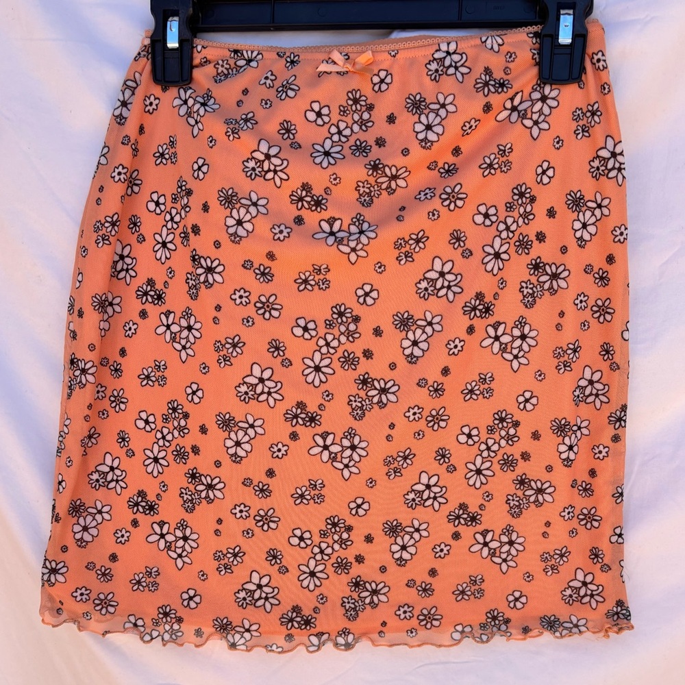 Floral mini skirt